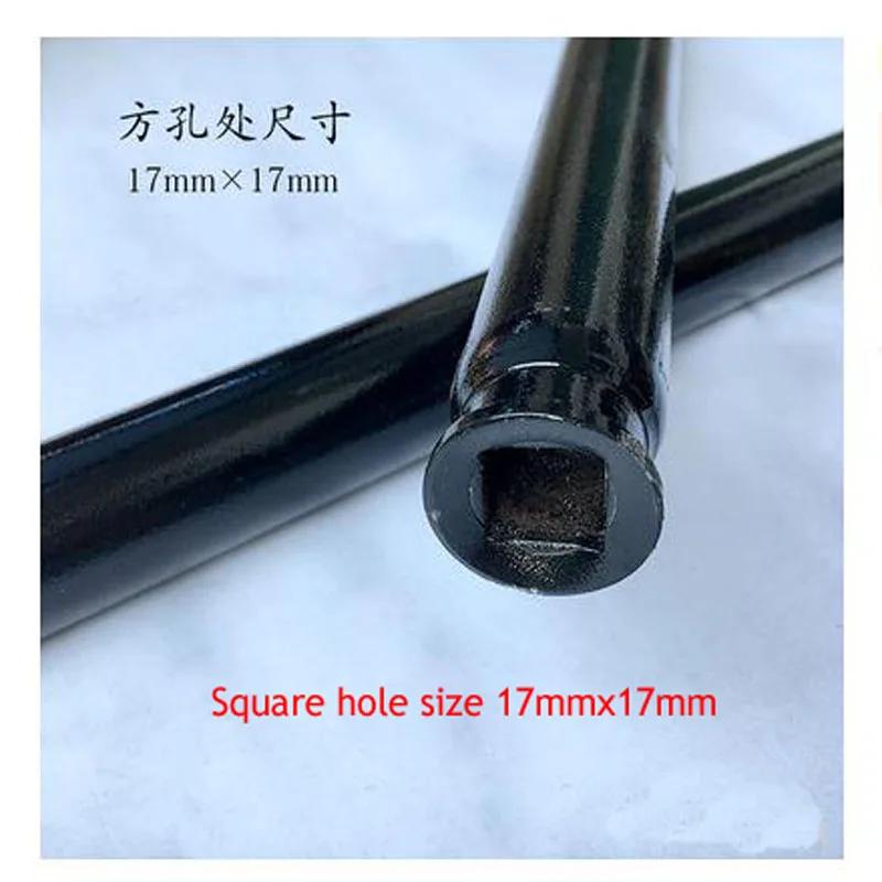 Horizontal 3 Ton Jack Handle Long Pressure Rod Square Hole Long Rod Repair Accessories