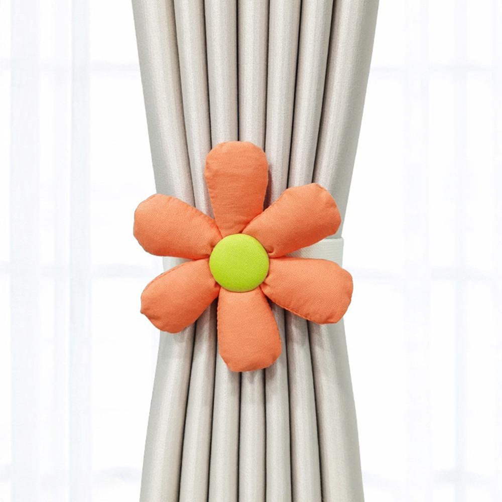 

Elastic Band Window Curtain Buckles Cartoon Curtain Rope Holders New Curtain Tieback Kids Room оранжевый