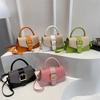 Portable small square bag fashionable spring new simple commuter bag niche design retro shoulder messenger bag