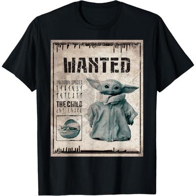 Star Wars The Mandalorian The Child Wanted Poster T-Shirt