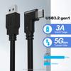 Black 16ft 5m Long Type C Link Cable Fast Charging 90 Degree Link Data Cable for VR Headset and Mobile Phone