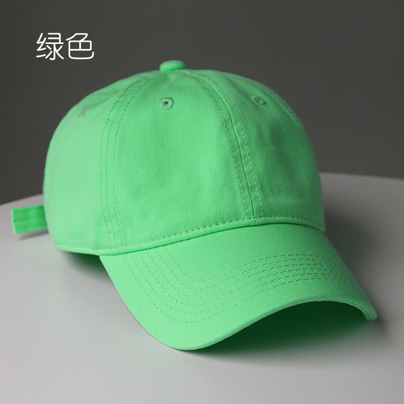 Solid-color, washed cotton baseball cap, suitable for spring and autumn, unisex, plain baseball cap