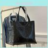 Stylish Large Capacity Women's Tote Bag With Chic Minimalist Design In Silver Gold And Black