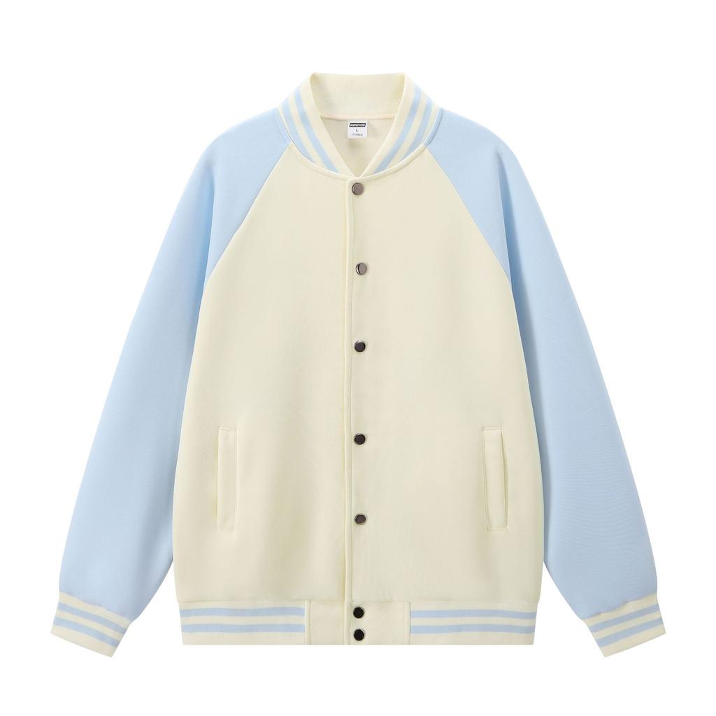 Trendy brand autumn and winter high-end baseball jacket, street style American jacket, youth campus raglan sleeve men's top