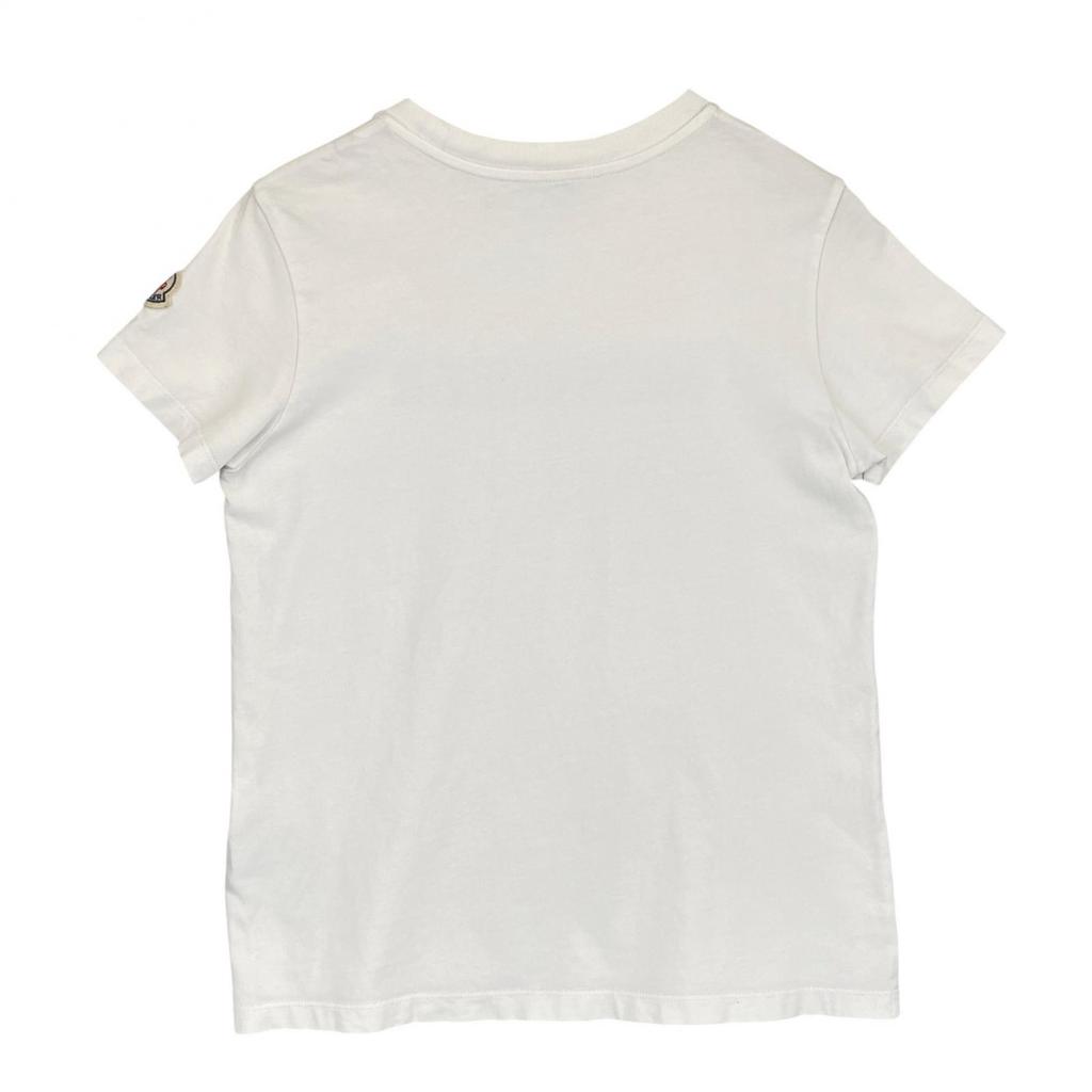 MONCLER Short-sleeved T-Shirt White Men's Size XS Model H20938C00012 829HP