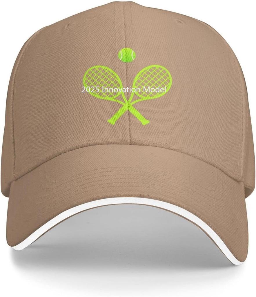 Casquette de Baseball unisexe Amour Tennis Casquette de Baseball réglable Raquette de Tennis Balle pour Unisexe Femmes