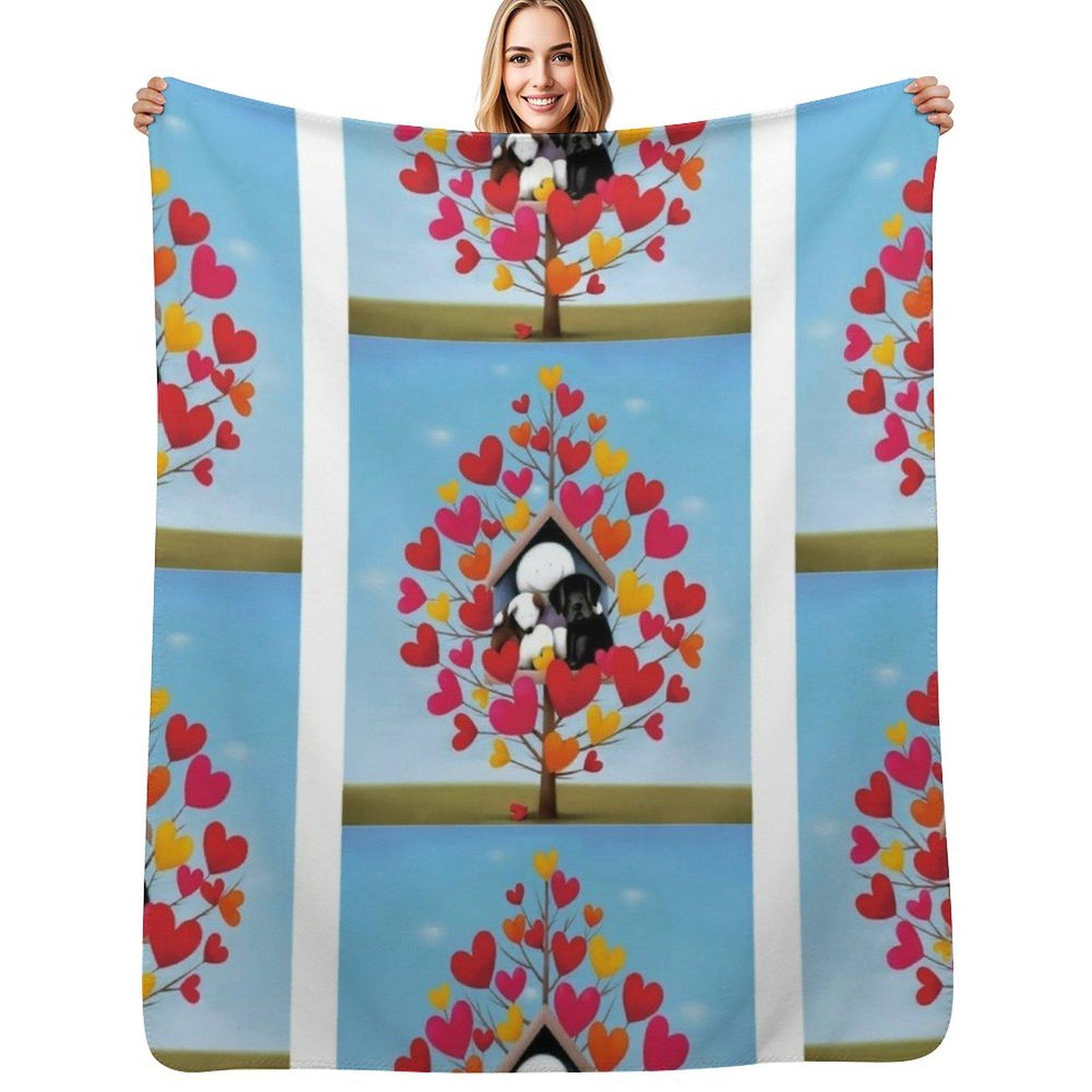 doug hyde Throw Blanket Warm Cozy Throw Blanket for Living Room Couch Size: 75*100cm, Weight: 230 GSM
