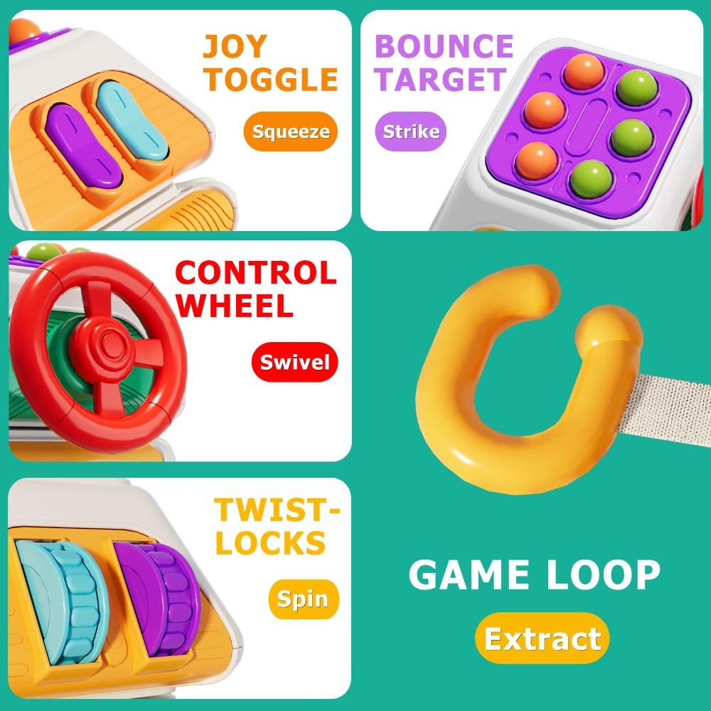 Early Education Baby Busy Board 10 In 1 Children's Busy Ball  For 1-3 Years Old