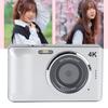 4K 64MP Digital Camera Auto  Compact Point and Shoot Camera with 18X Digital Zoom 2.8 Inch Screen Compact Small Camera for Photography