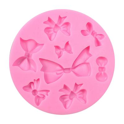 Silicone Molds Exquisite Baking Mould Bowknot Pattern Convenient Unique Candy Moulds Make Accessories for Home Bakery Using
