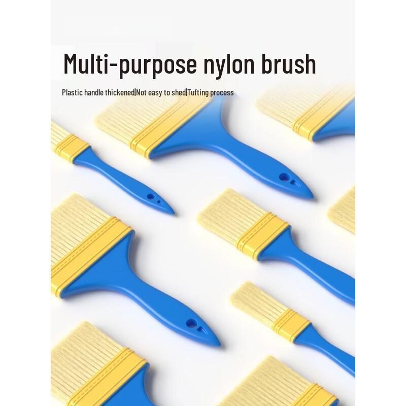 Tongyuan 1.5-inch Hard Nylon Bristle Brushes, 100-Pack