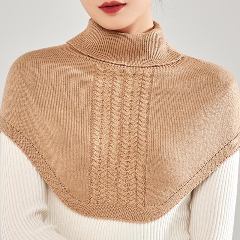 Scarf Shawl For Women Winter False Collar Scarfs for Women Neck Wrap Men Women Turtleneck Collar Scarf Knitted Elastic