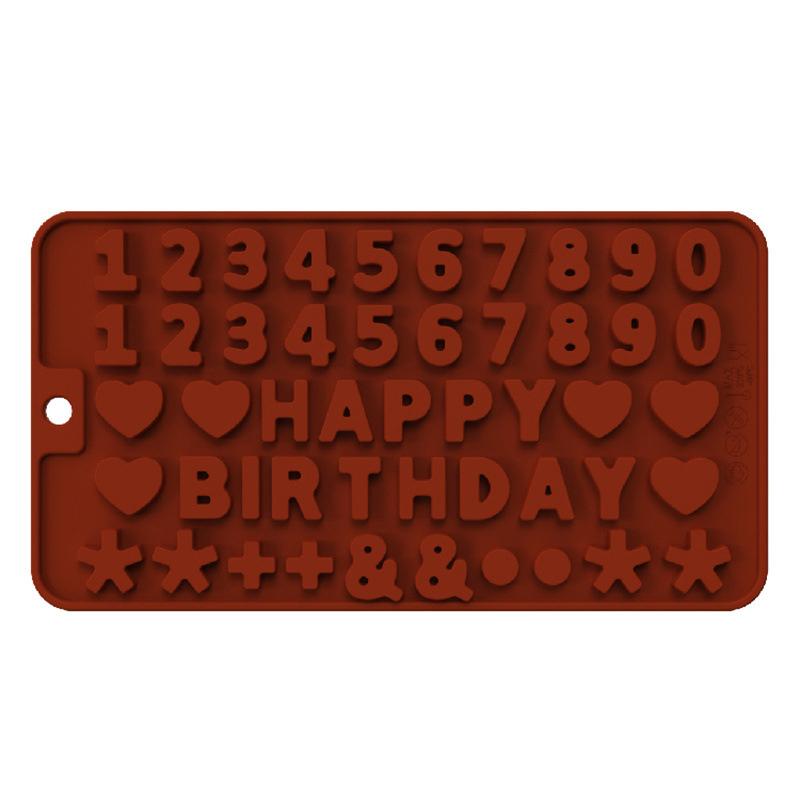 

Силиконовые формы для шоколада в виде букв и цифр, инструменты для выпечки, алфавит, цифры, украшения для торта на день рождения, форма для мастики A