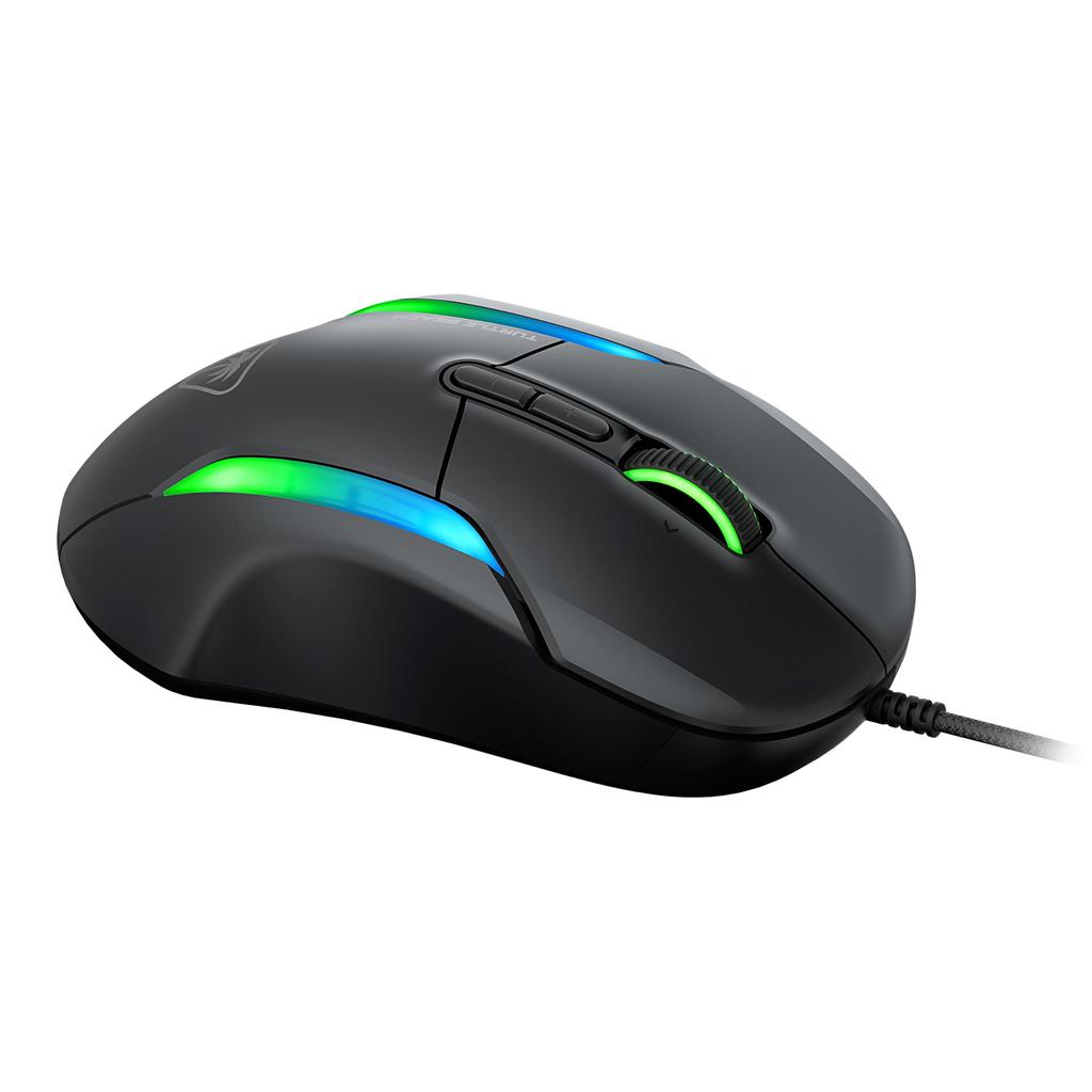 TURTLE BEACH Kone II Black Gaming Wired 26K DPI 650 for Macro Claw Ergonomic Design Warranty Mouse, Multi-Button, USB, Sensor, IPS, MMO/RTS, Function,