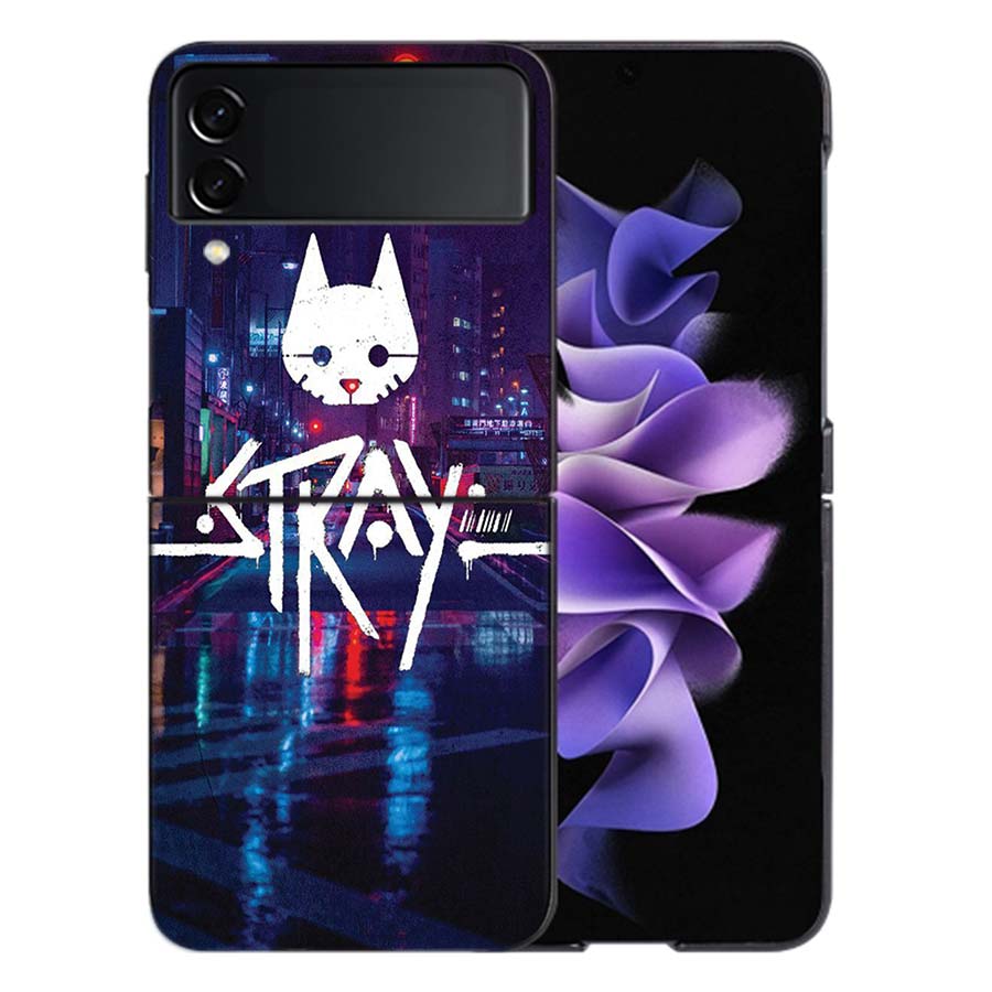 Game S-Stray Cat Phone Case For Samsung Z Flip 6 7 5G Galaxy Z Flip 5 4 3 5G Cases Shockproof Hard Cover TPU