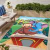 1pc Curious George (8) Design Area Rug - Non-Slip, Soft & Cozy Floor Mat for Living Room, Bedroom, Office - Indoor/Outdoor Decorative Carpet