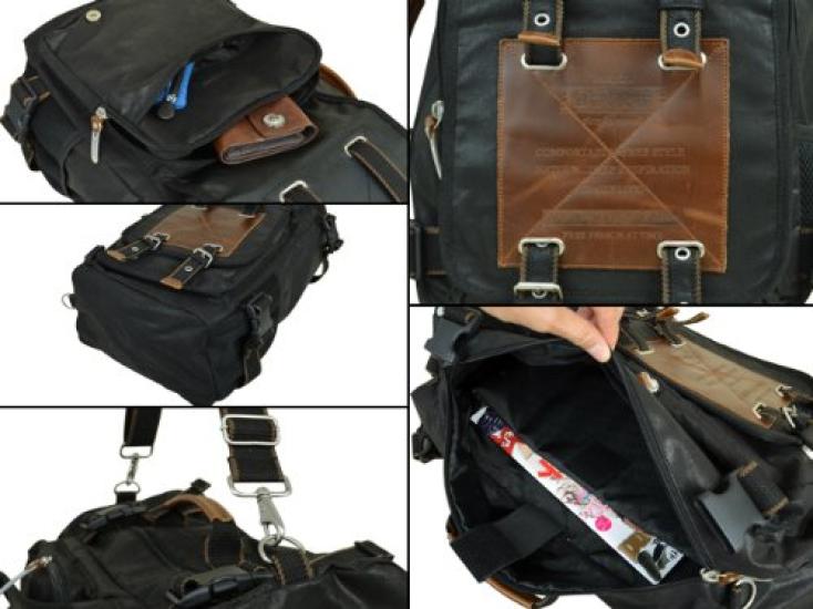 [Gerät] 3-Wege-Schulterrucksack Work - Schwarz