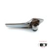 EDP219 Left Interior Door Handle Aluminum Plated Plastic for Vauxhall Opel Corsa D S07 2006-2014 4/5-Door Hatchback Van 13297813