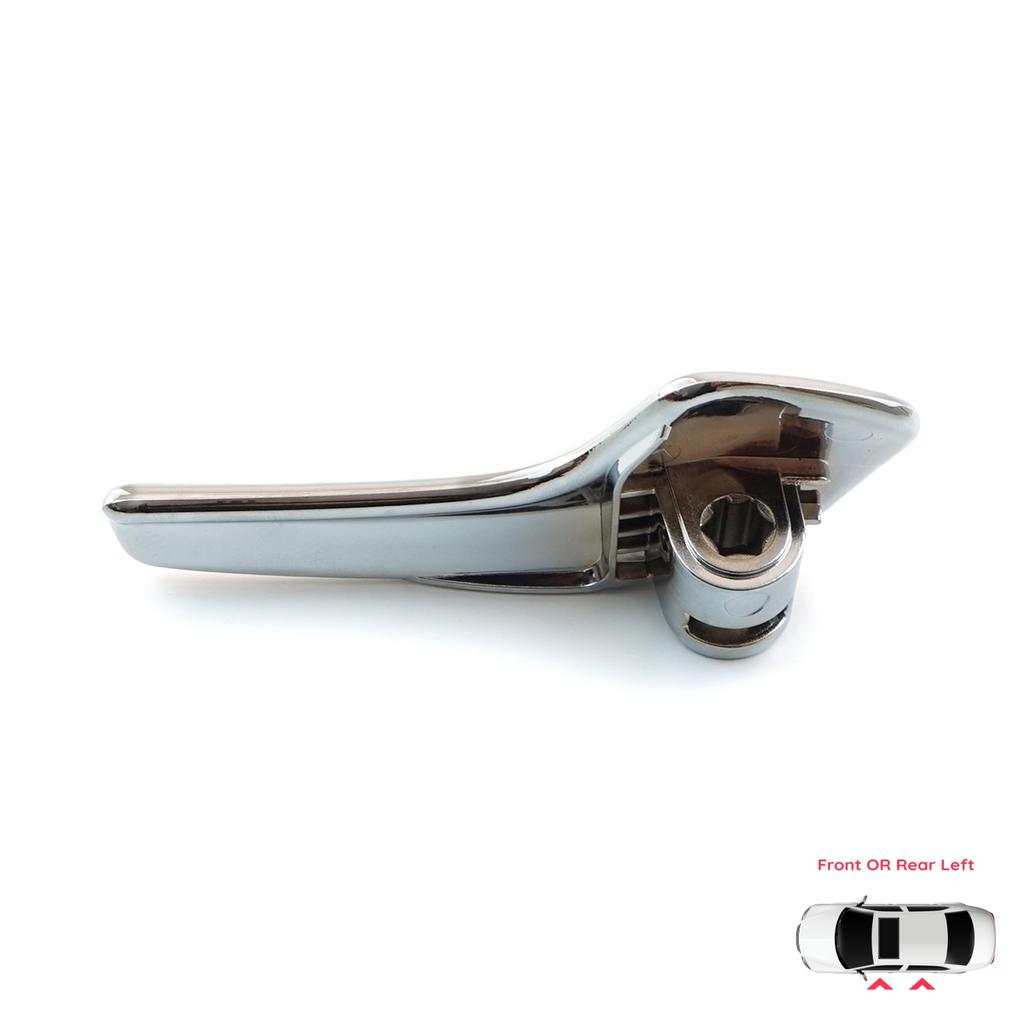 EDP219 Left Interior Door Handle Aluminum Plated Plastic for Vauxhall Opel Corsa D S07 2006-2014 4/5-Door Hatchback Van 13297813