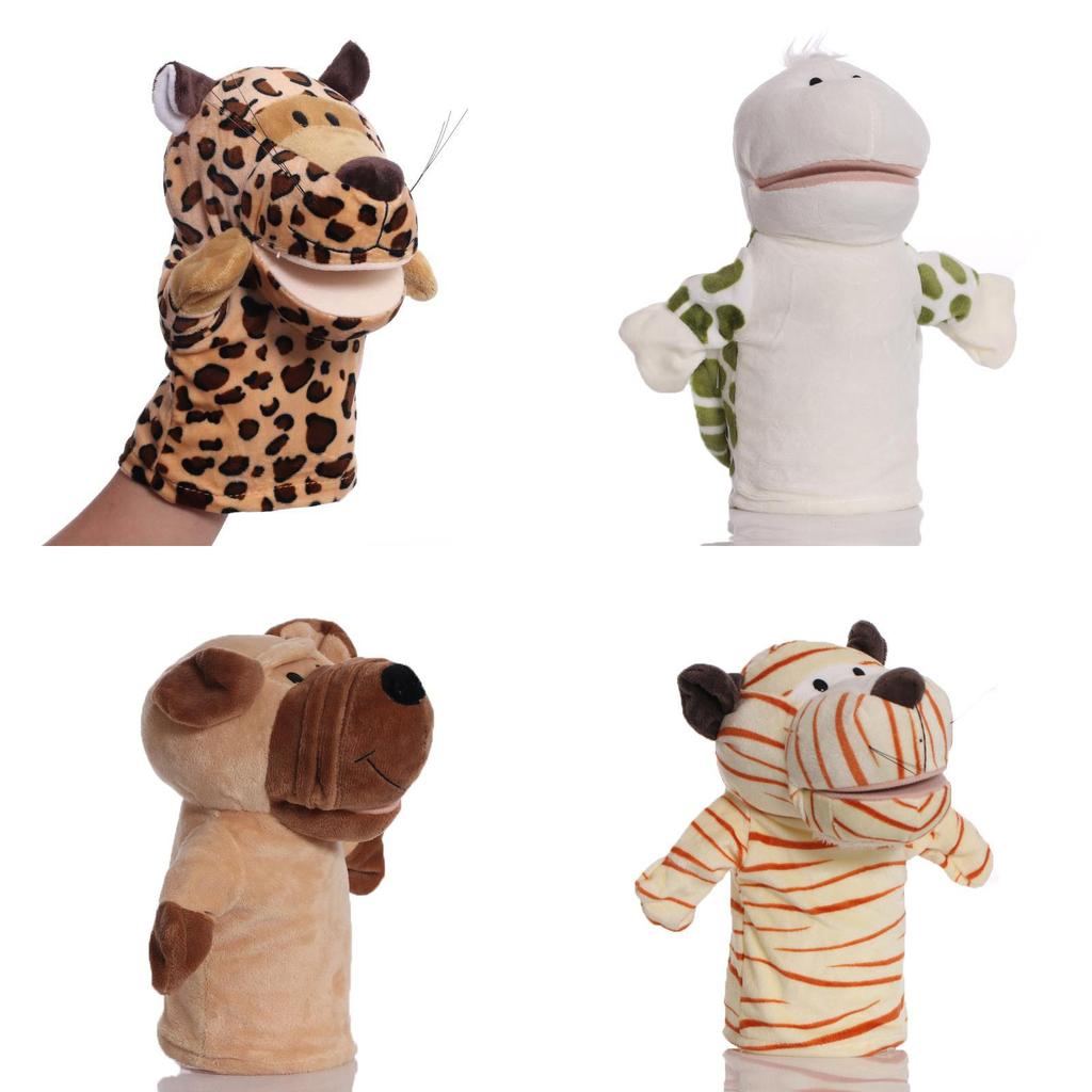 Entzückbare Plüschtier-Handpuppe für Kinder mit interaktivem beweglichem Mund und weicher Textur