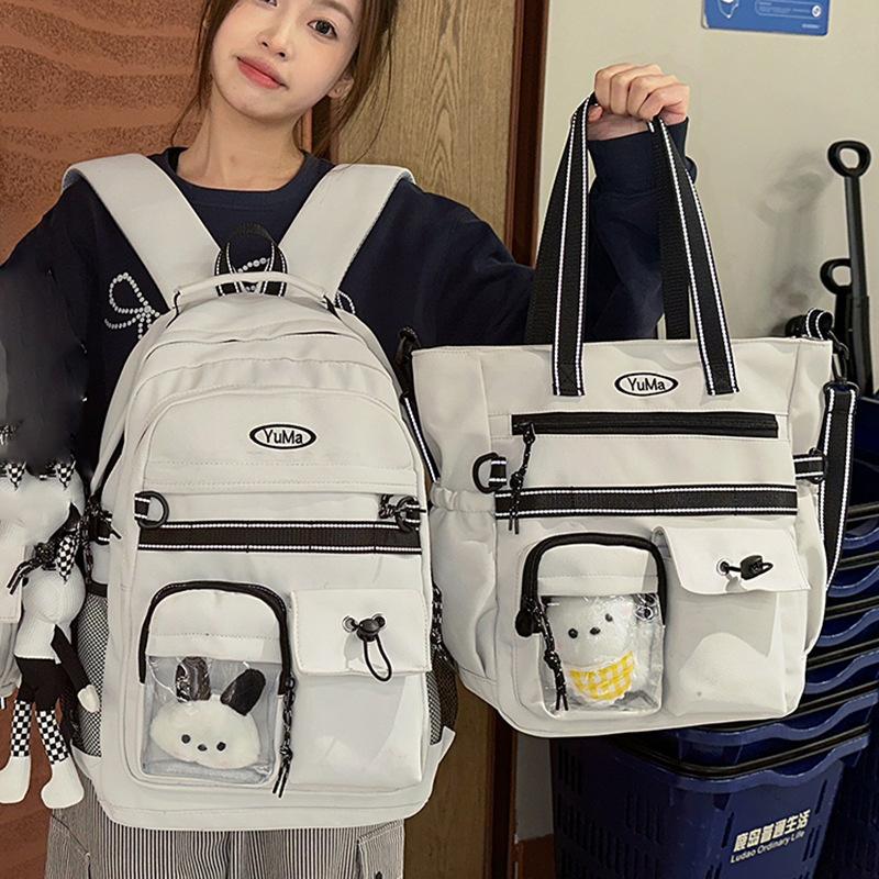 Children's Schoolbags Elementary School Students  Girls Junior High School Students  High School Pain Bags Multi Layer