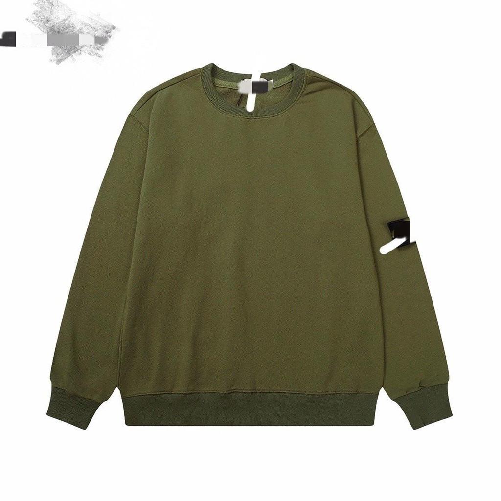 Unisex Solid Color Compass Patch Hoodie: Trendy European/American Style for Spring/Autumn, Loose Fit Long Sleeve