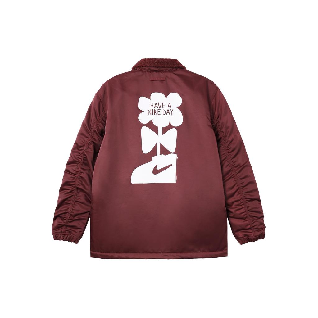 Nike S potiskem loga Jednořadé sako Pánské bundy Burgundská DQ4192-638