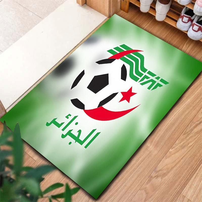 Algeria National Football Team Carpet Rug for Living Room Bedroom Home Sofa Decoration,Kids play Non-slip Floor Mat