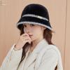 Plush Fisherman Hat Women's Autumn and Winter Bucket Hat, Two Tone Warm Basin Hat