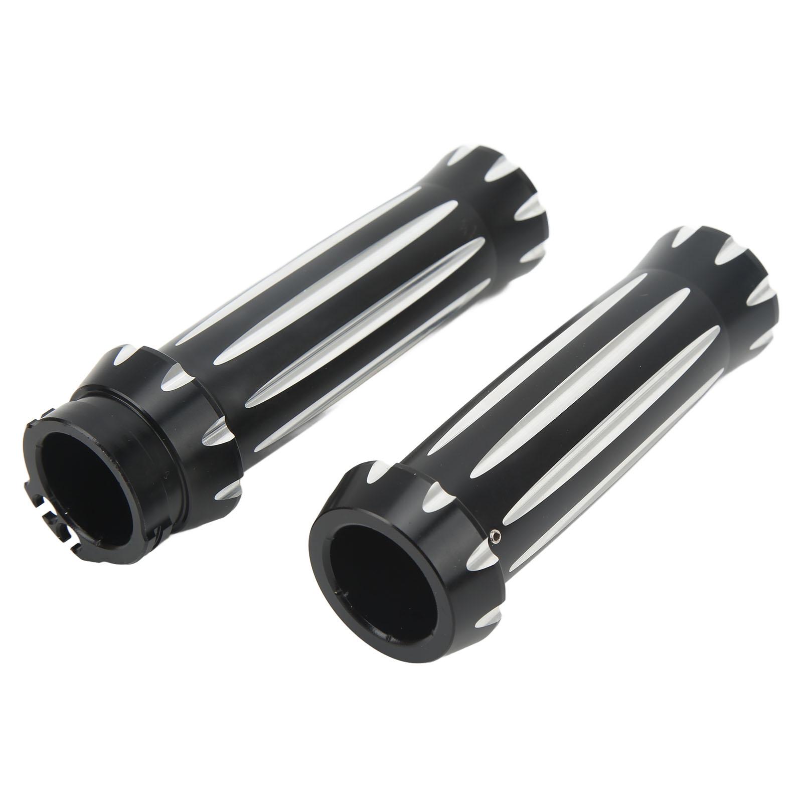 

2 шт. 25 мм 0,98 дюйма Универсальная ручка дроссельной заслонки на руль Алюминиевый сплав с ЧПУ Мотоциклетные ручки