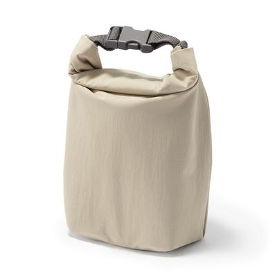 Adjustable Height Lunch 84843051 Bag, Roll-Top Type, Small, Beige,