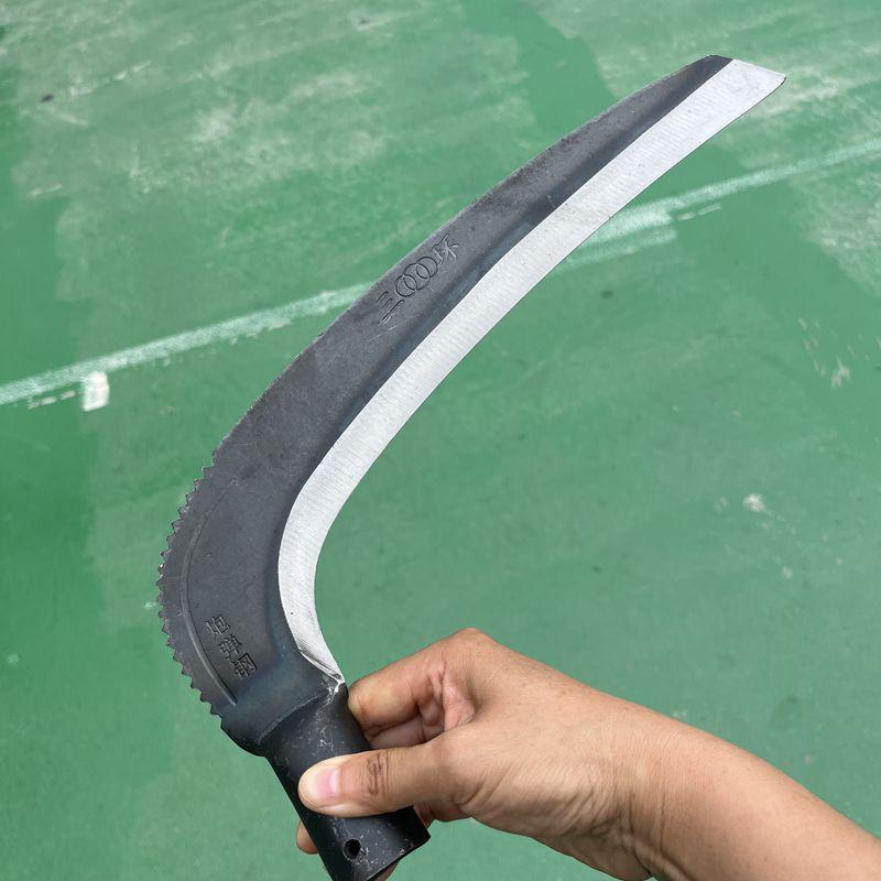 Manganese Steel Forged Large Scythe with Long Handle for Grass and Reed Cutting