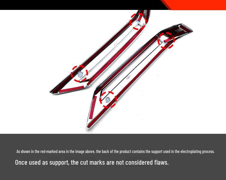 Toyota Aqua 25 Rearview Mirror Anti-Collision Trim and Bright Strip Stickers