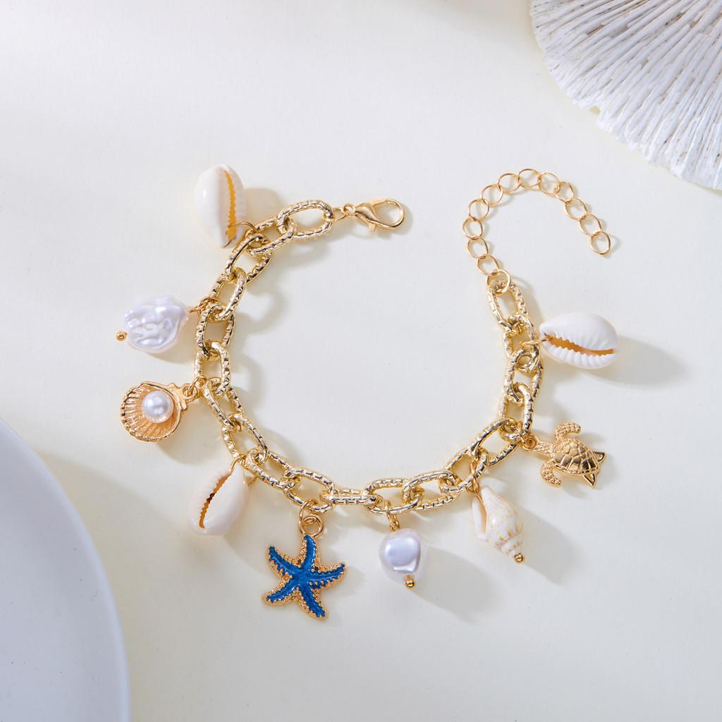 Bohemian Beach Shell Jewelry Summer Fashion Pearl Bracelet For Women