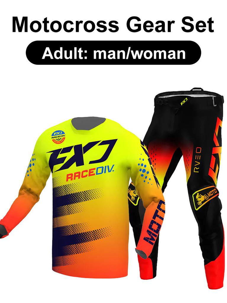 Motocross udstyrssæt Enduro cross Trøje Bukser Sæt Racer Udstyrssæt Off-road Herre Sæt Damebjerg Downhill Motorcykel MX