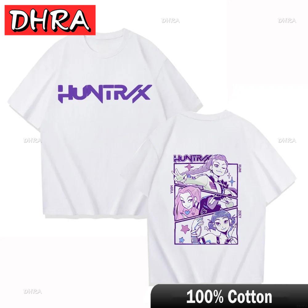 Cute K-pop Demon Hunters Rumi Mira Zpey Film Graphic T-Shirt Men Women Harajuku Y2k Tops Fashion Casual Sweatshirt Unisex Tees