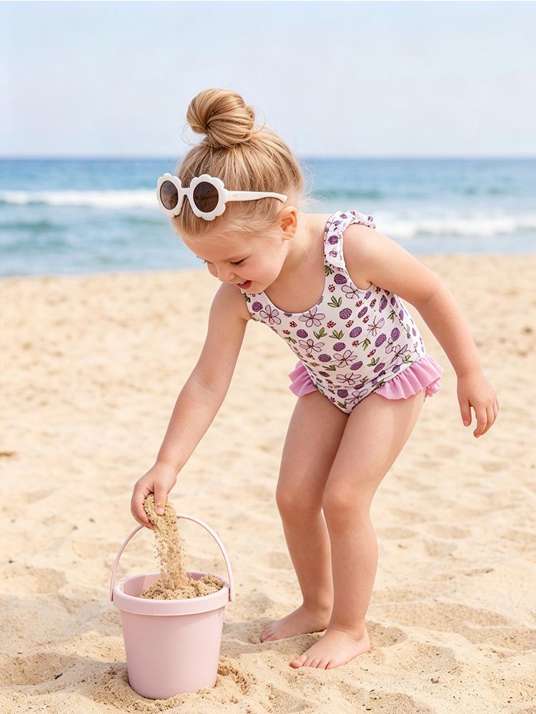 Girls' Sun-Protective Anti-Chlorine Quick-Dry Cute Swimsuit