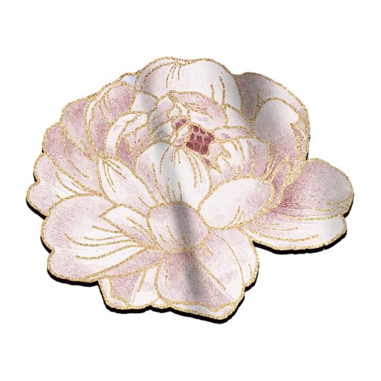Floor Mat 3D Flower Design Anti-Slip Wear-Resistant Backing Quick-Drying Drainage Mat Bath Entrance Rug