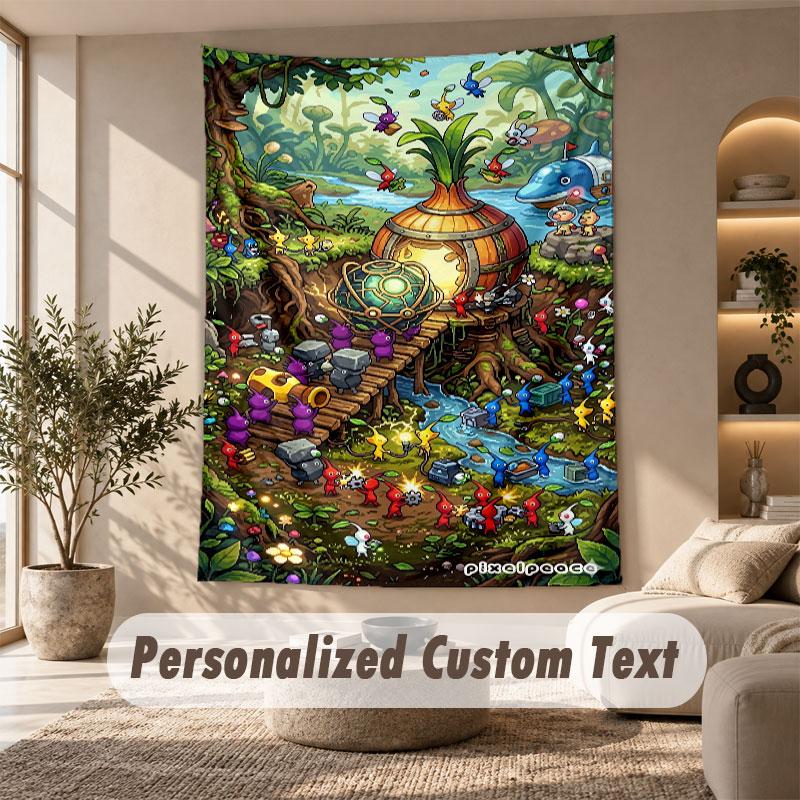 Wall Hanging Tapestry Art Cloth Bedroom Room Background DecorPikmin