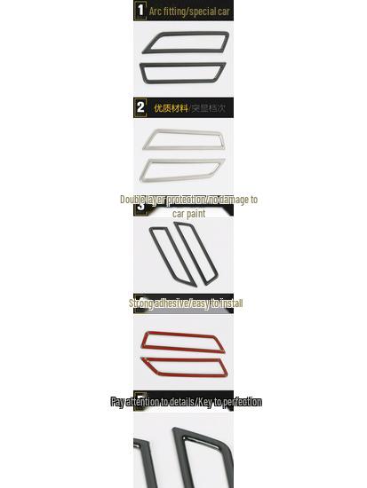 Compatible with 2019 POLO Front Panel Air Vent Trim Ring