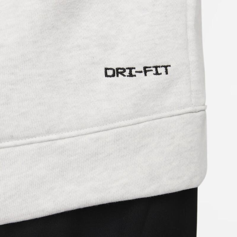 Nike Crew Neck Pullover Long Sleeve Top Casual Sports Set Unisex Tops, Bottoms White FB5510-025+DX0796-030