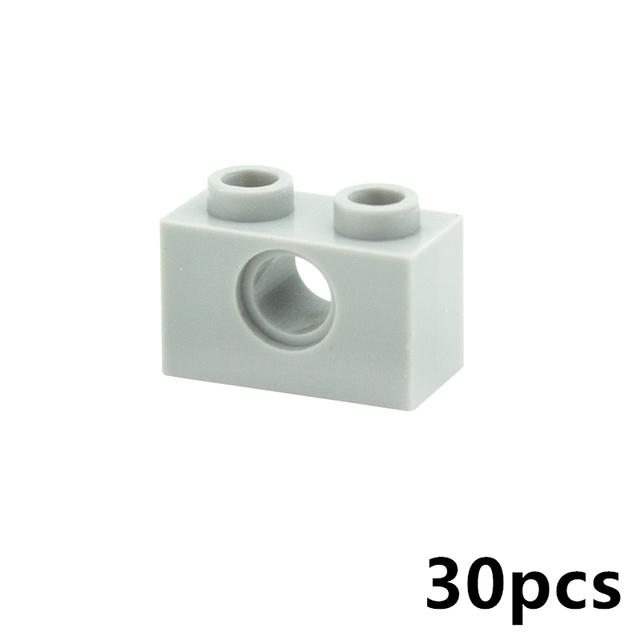 Technical Building Block MOC Combination Studded Long Beam with Hole Thick Bricks Compatible 3703 32018 3895 2730 3894 3701 3700