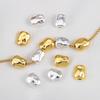 2Pcs 4pcs 18k Gold Color Plated Irregular Shape Charms Spacer Beads for DIY Jewelry Bracelet Necklace Making Accessories