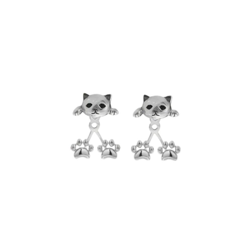 Animal Kitten Stud Earrings Korean Style Cat Paw Earrings Fashion Cat Earrings  Party Gift