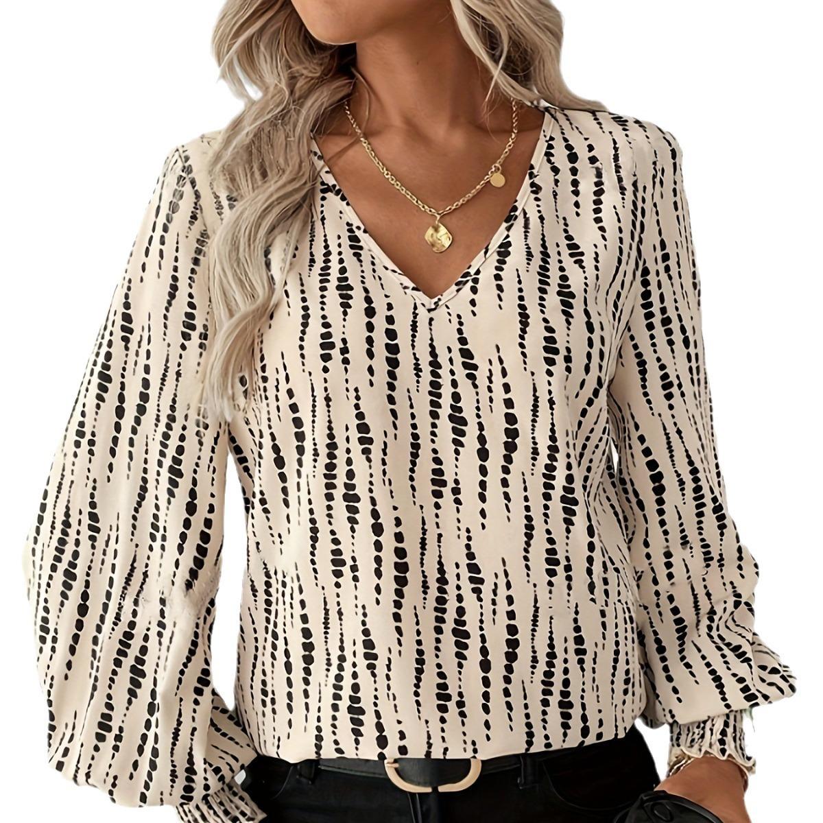 

Женский корсетный топ с длинным рукавом и V-образным вырезом на весну и осень M белый/чёрный