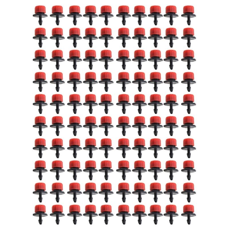 Plastic Adjustable Irrigation Drip Emitter Set With Adjustable Flows For Precise Plant Watering And Water Conservation