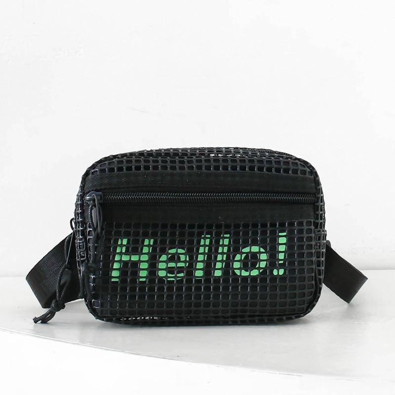 Cute And Lightweight Oxford Cloth Crossbody Bag For Kids Daily Use чёрный