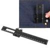 Aluminum Alloy Adjustable Slide Stop Ruler Slide Stop Precision Pocket Ruler  For Engineers