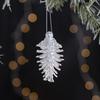 Adorno para Árbol de Navidad Copo de Nieve Ciervo Pájaro Diseño de Carámbano Decoración Colgante Brillante Temporada Festiva Decoración de Navidad para el Hogar