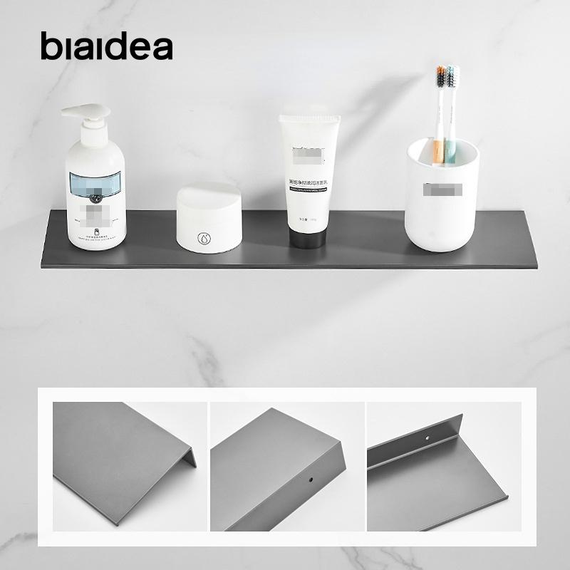 Flydende Væghylde Badeværelse Opbevaringsstativ 30-60cm Moderne Badeværelseshylder Køkken Væghylde Organizer Skab Boligtilbehør